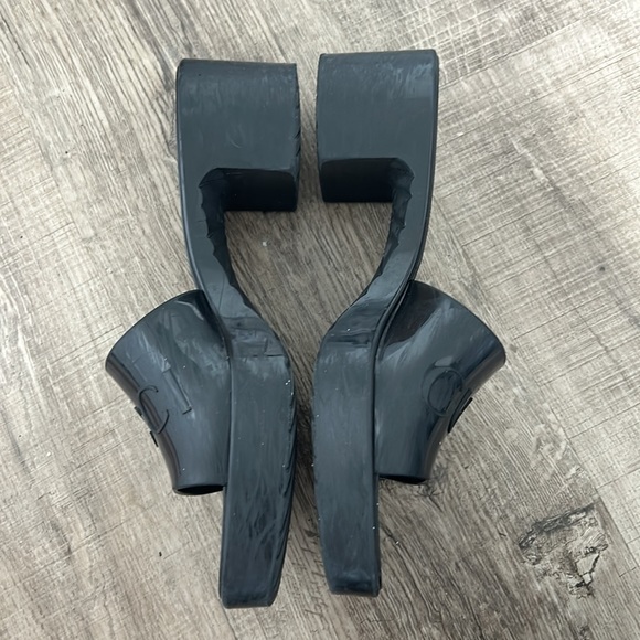 Gucci rubber mules slides with black heel size 39 - Picture 8 of 11